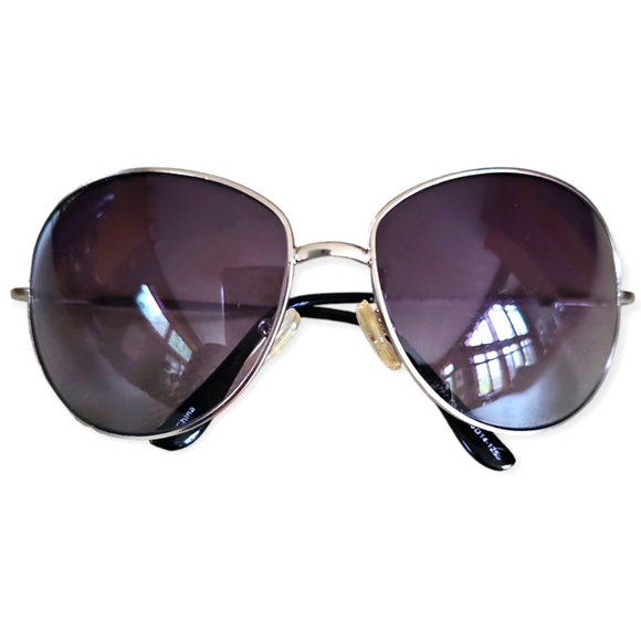 Vintage Italian Designer Metal Frame Classic Aviator Glasses - Picture 6 of 13
